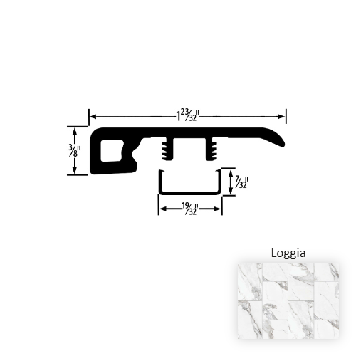 Colonnade Vinyl Loggia End Cap Embossed 1