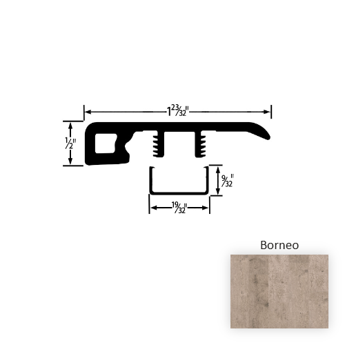 Riverwood Wood Borneo End Cap Embossed 1