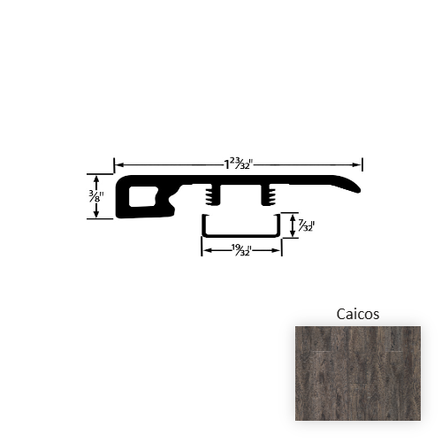 New Standard II Vinyl Caicos End Cap Embossed 1