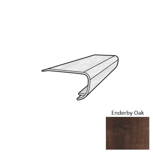 COREtec Plus Enhanced 7 Inch Enderby Oak Vinyl Overlap Stair Nose