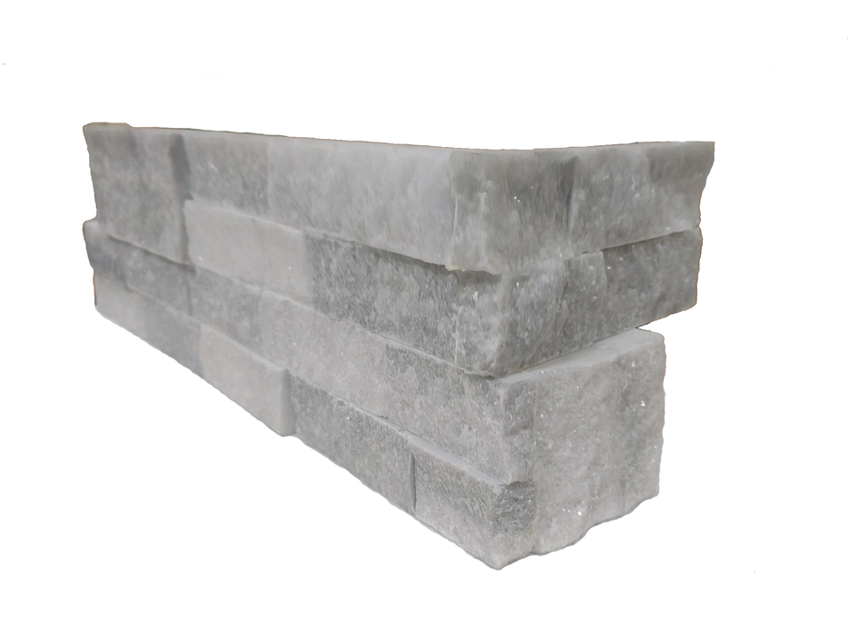 Equator Split Face Marble Ledgestone Corner - 6" x 18" x 3/4"