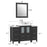 CVC Espresso Solid Wood with Basin Engineered Marble Top and Mirror CVC24 Bathroom Cabinet - 48" x 18.5" x 36"