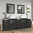 CVC Vintage Green Solid Wood Vanity Cabinet - 84" x 18.5" x 36"
