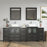 CVC Vintage Green Solid Wood Vanity Cabinet - 84" x 18.5" x 36"