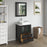 CVC Espresso Solid Wood Bathroom Cabinet - 24" x 18.5" x 36"