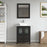 CVC Espresso Solid Wood Bathroom Cabinet - 24" x 18.5" x 36"