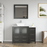 CVC Solid Wood Espresso Bathroom Cabinet Espresso