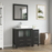 CVC Solid Wood Espresso Bathroom Cabinet Espresso