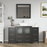 CVC Solid Wood Espresso Bathroom Cabinet Espresso
