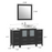 CVC Solid Wood Espresso Bathroom Cabinet Espresso