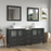 CVC Solid Wood Espresso Bathroom Cabinet Espresso
