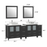CVC Solid Wood Espresso Bathroom Cabinet Espresso