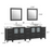 CVC Solid Wood Espresso Bathroom Cabinet Espresso