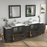 CVC Solid Wood Espresso Bathroom Cabinet Espresso