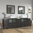 CVC Solid Wood Espresso Bathroom Cabinet Espresso