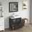 CVC Solid Wood Espresso Bathroom Cabinet Espresso