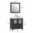 CVC Solid Wood Espresso Bathroom Cabinet Espresso