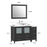 CVC Solid Wood Espresso Bathroom Cabinet Espresso