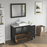 CVC Solid Wood Espresso Bathroom Cabinet Espresso