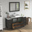 CVC Espresso Solid Wood with White Engineered Marble Top and Mirror CVC36 Bathroom Cabinet - 60" x 18.5" x 36"