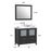 CVC Solid Wood Espresso Bathroom Cabinet Espresso