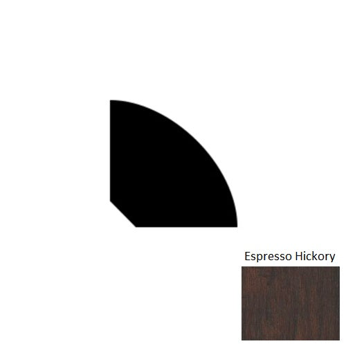 Windridge Hickory Espresso Hickory Hardwood Moulding / Trim - 0.75" x 84" Quarter Round