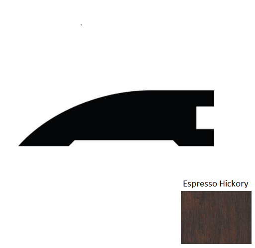 Windridge Hickory Espresso Hickory Hardwood Moulding / Trim - 2" x 84" Reducer