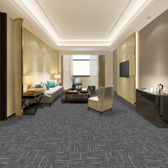 Essential Broadloom Polypropylene Graphite Carpet Pattern 2