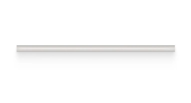 Full Liner Sample - Essential Halo Grey Ceramic Jolly - 0.5" x 12" x 3/8" Glossy