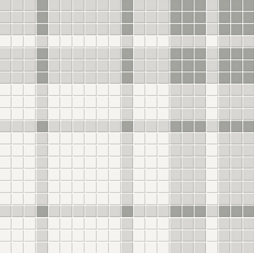 Full Sheet Sample - Soho Evening Blend Plaid Pattern Porcelain Mosaic - 13.25" x 13.25" Matte