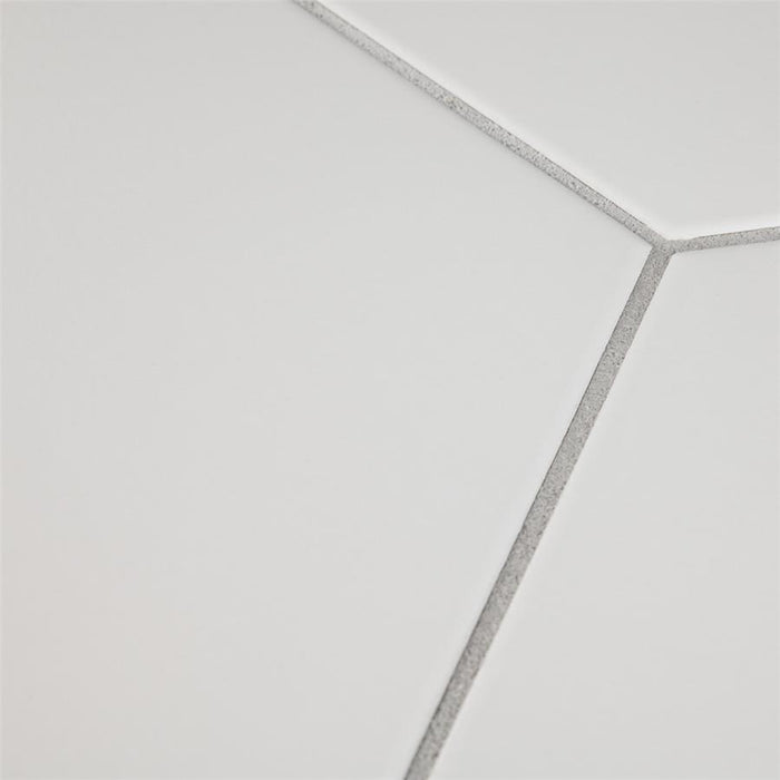 Textile Porcelain Basic Grand Hex White FCD19WTX