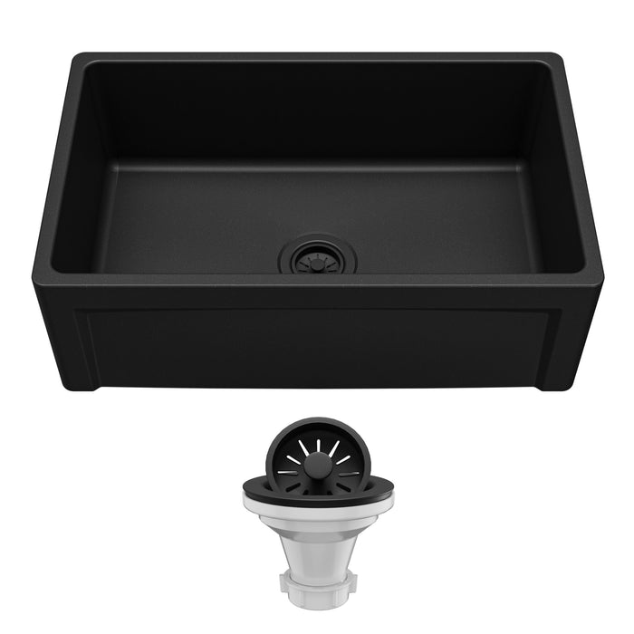 Fireclay Matte Black Kitchen Sink 2