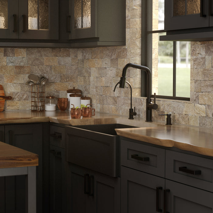 Fireclay Matte Black Kitchen Sink 8