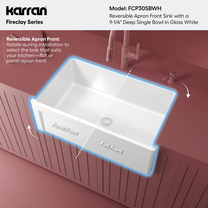 Fireclay White Kitchen Sink 4