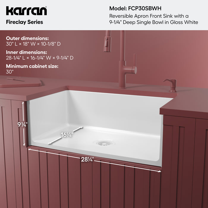 Fireclay White Kitchen Sink 5