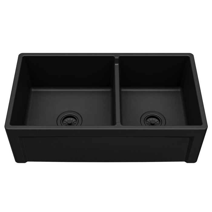 Fireclay Matte Black Kitchen Sink 1