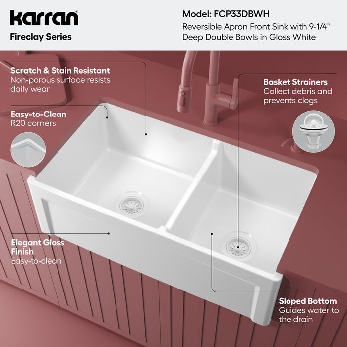 Fireclay White Kitchen Sink 5