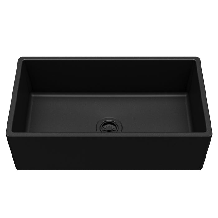 Fireclay Matte Black Kitchen Sink 1