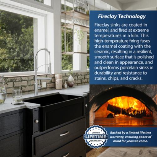 Fireclay Matte Black Kitchen Sink 10