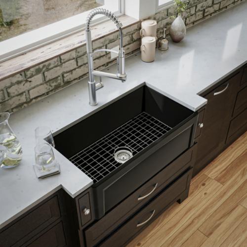 Fireclay Matte Black Kitchen Sink 2
