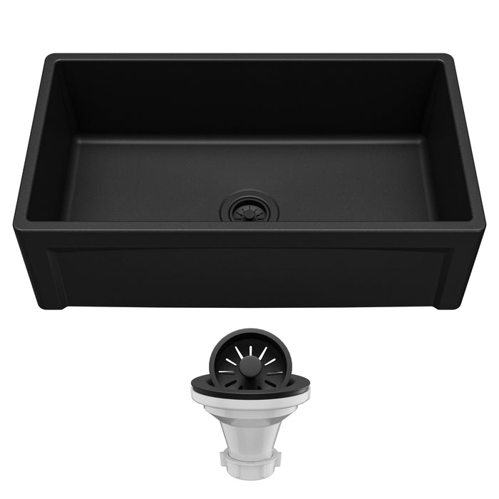 Fireclay Matte Black Kitchen Sink 2