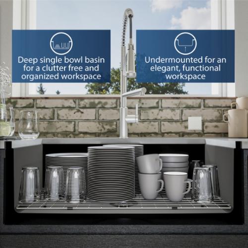 Fireclay Matte Black Kitchen Sink 4