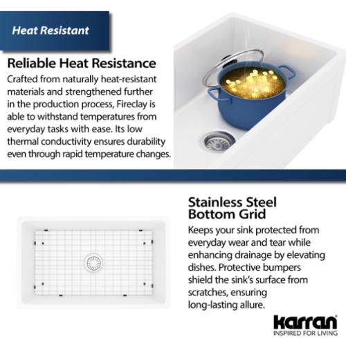 Fireclay Matte Black Kitchen Sink 8