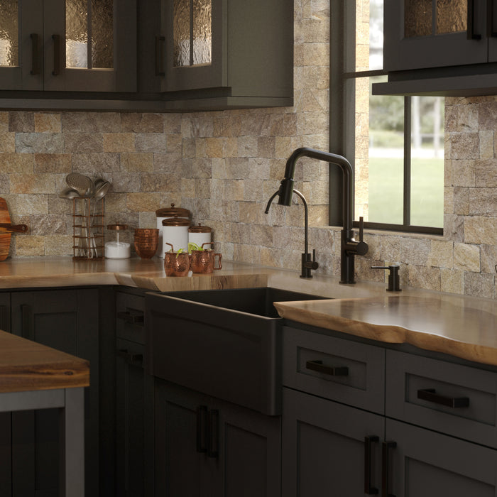 Fireclay Matte Black Kitchen Sink 7