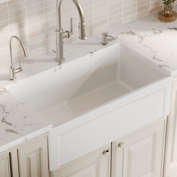 Fireclay White Kitchen Sink 7