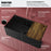 FCWSD33SBMB.PK1 Fireclay Matte Black Fireclay Farmhouse / Apron Front Workstation Kitchen Sink - 33" x 17 1/2" x 10"