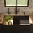 FCWSD33SBMB.PK1 Fireclay Matte Black Fireclay Farmhouse / Apron Front Workstation Kitchen Sink - 33" x 17 1/2" x 10"