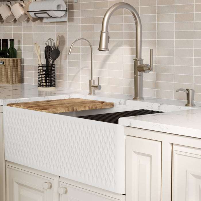 Fireclay White Kitchen Sink 10