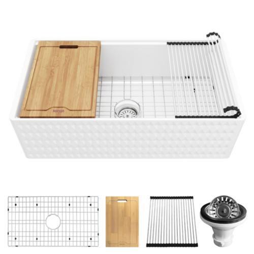 Fireclay White Kitchen Sink 1