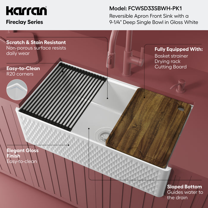 Fireclay White Kitchen Sink 6